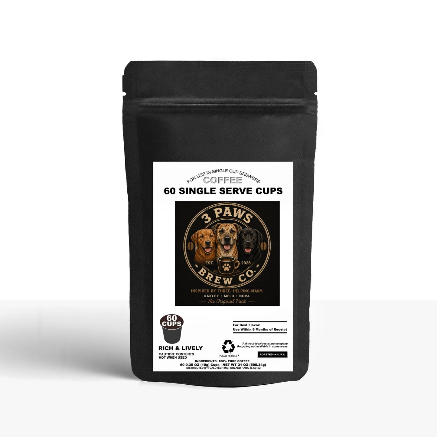 60 Pack Single Serve Coffee Capsules